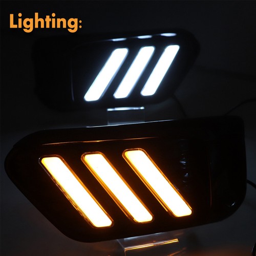 3Color LED DRL Daytime Running Lights Driving Lamps for BMW X1 F48 F49 2015-2019 - Picture 2 of 12