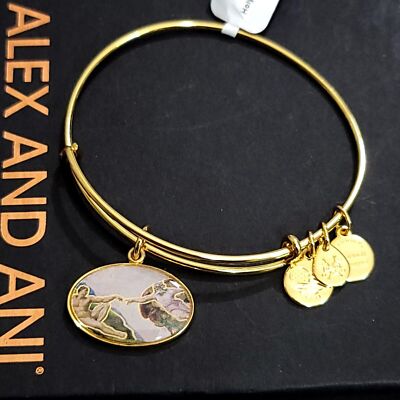 Alex And Ani Creation of Adam Charm Bangle