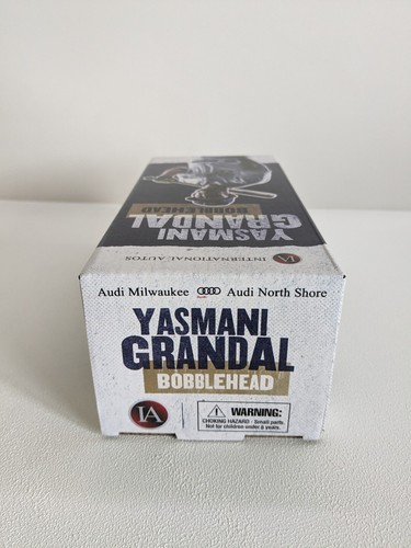 Yasmani Grandal Bobblehead Milwaukee Brewers MLB 2019 SGA 8/25/19 Neu im Karton NEU - Bild 4 von 5