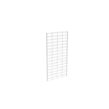 2' W x 5' H Slatgrid Panels - Chrome Econoco P3STG25C (Pack of 3)