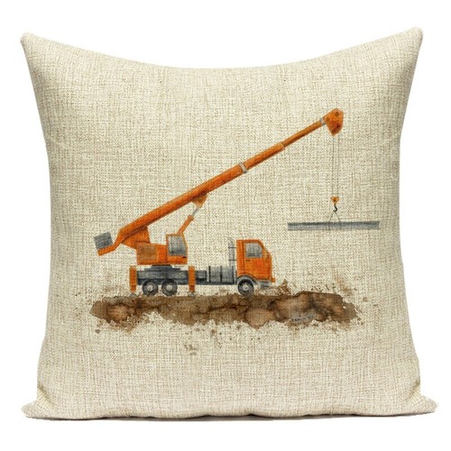 Animal Elephant Hot Air Balloon Cushion Cover Engineering Vehicle Pillow Case - Picture 50 of 56