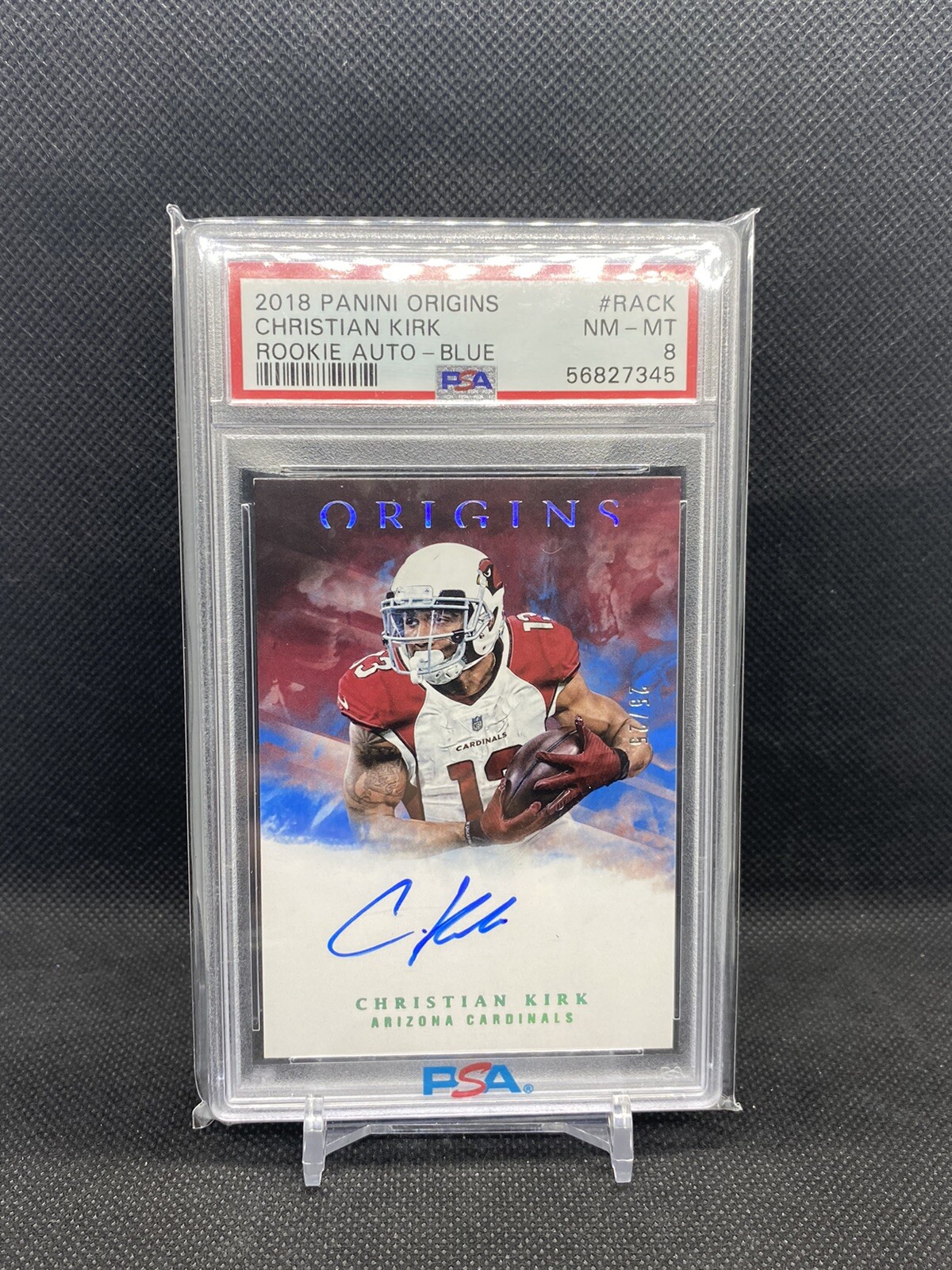Christian Kirk Panini Origins Rookie Autographs #RACK Blue