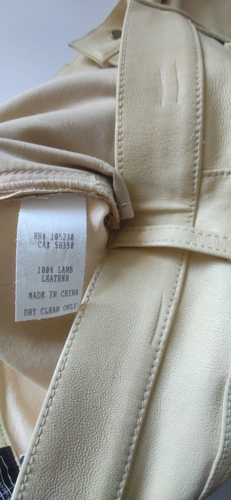 CURRENT / ELLIOTT 100% Lamb Leather Skinny Pants 27 $985 NEW - Picture 6 of 14