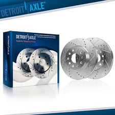 12.64" Front Drilled Disc Brake Rotors for 2015 - 2019 Caddy ATS Brembo Calipers