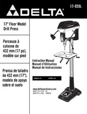 Delta 17-959L 17 Floor Model Drill Press Inst...