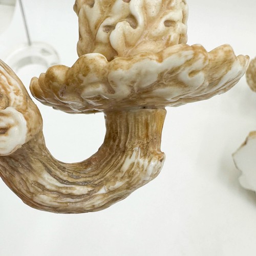Pair Royal Worcester Porcelain Blush Ivory Candelabras Figures Musicians 1885 - Picture 9 of 9