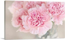 ARTCANVAS Pink Carnation Home Decor Rectangle Canvas Art Print