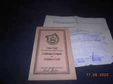 Gesellen Brief Lehrbrief Fleischer 1934 Weißenfels 