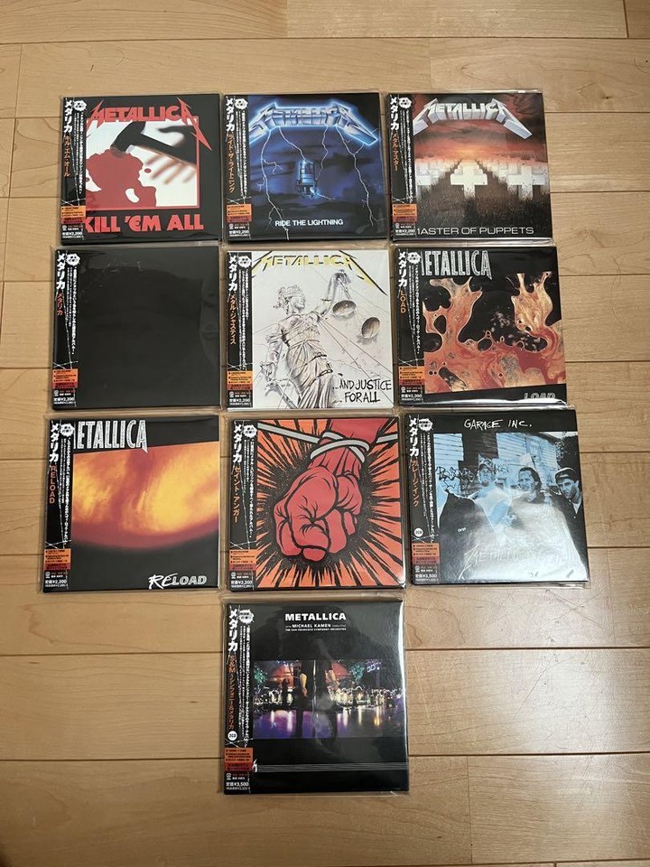 Metallica Paper Jacket Cd Set Of 10 japan eBay