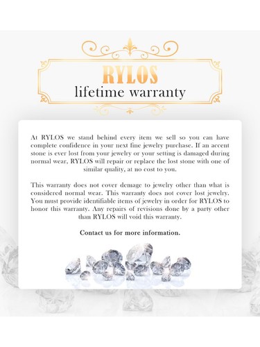 RYLOS Tennis Bracelet, 6x4mm Gemstones & Diamonds, Gold Plated Silver, 7-8". - Picture 4 of 28