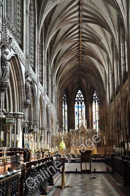 Photo 12x8 Lichfield Cathedral The Main Nave c2009