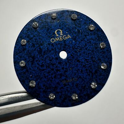 Omega NOS Rare Lapis Blue Frame Dial Brilli for Quartz Model (Size in pics)