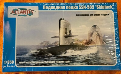 MikroMir Models 1/350 U.S.S. SKIPJACK (SSN-585) AMERICAN NUCLEAR SUBMARINE