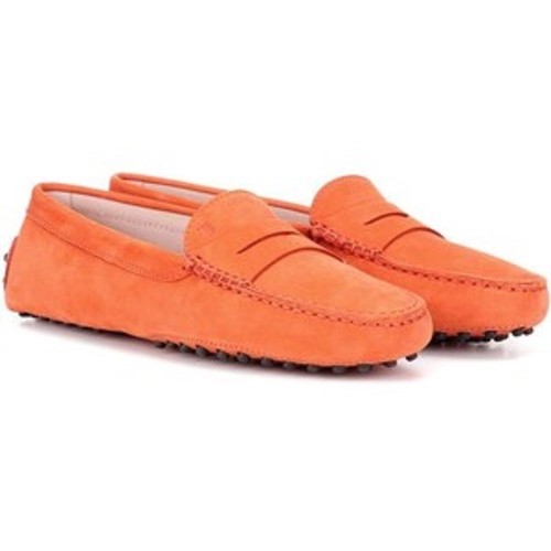 Tods Gommino Orange Suede Driver 