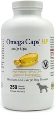 Omega-Caps HP snip tips for Medium  Large Dogs 250 Capsules 