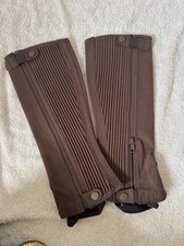 Moretta Amara Half Chaps Brown Medium Adult Suede Riding Chaps BNWT