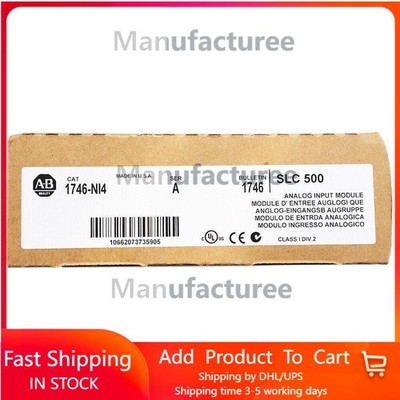 New Sealed Allen-Bradley 1746-NI4 SER A Analog Input Module SLC 500 US Free Tax