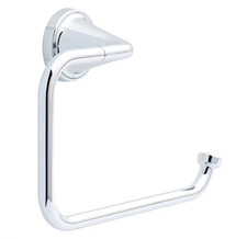 Larkin LRK46-BN Bath Towel Ring Polished Chrome Finish