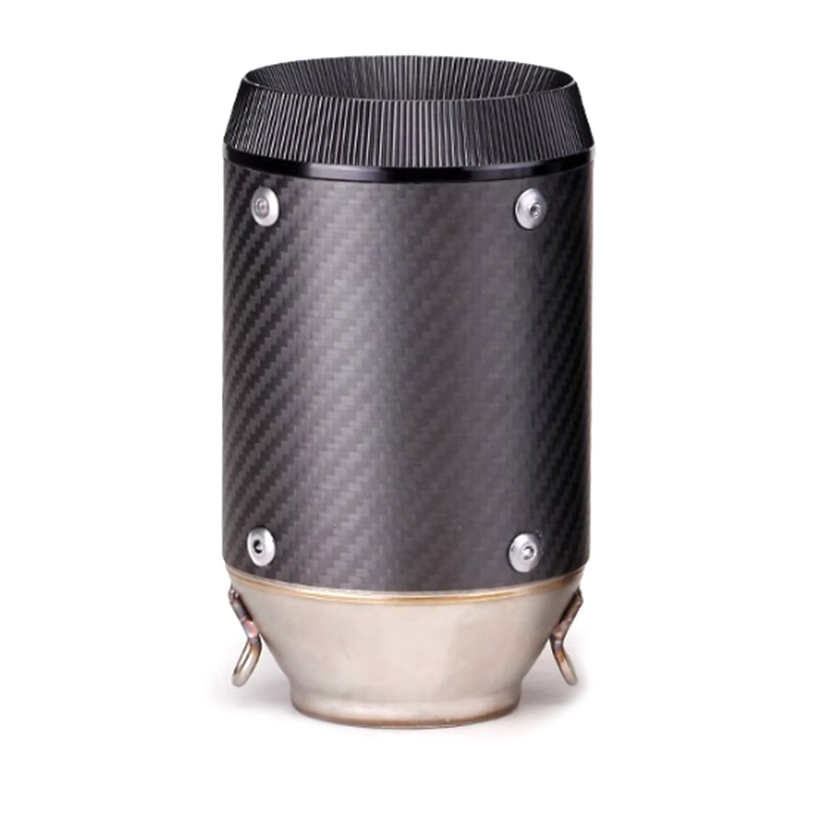 Slip-on 51mm 2" Universal Motorcycle Exhaust Muffler Pipe Tail Tips Carbon Fiber