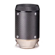 Slip-on 51mm 2" Universal Motorcycle Exhaust Muffler Pipe Tail Tips Carbon Fiber