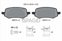 Pagid Bremsbelagsatz Scheibenbremse T2896N FüR Ford Puma J2K CF7 Ecoboost Mhev