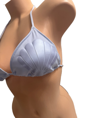 VICTORIA'S SECRET PINK LIGHT VIOLET SEASHELL SWIMSUIT TOP BRA
