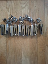 Soxophone/clarinet Mouthpiece Cup And Ligature. Silver Plated.