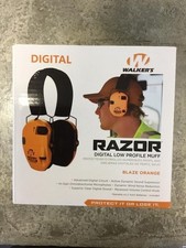 Walker's Razor Digital Low Profile Ear Muff Blaze Orange