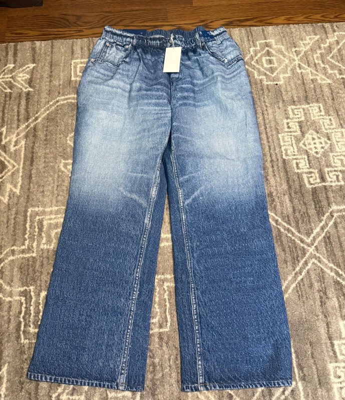 womens 2xl dear scarlett zenim denim jeans pants elastic waist plus size