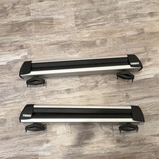 Thule Ski Snowboard Carrier Roof Rack Pair With Mounts And Key Lock