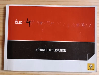 notice d'Utilisation Mode d'emploie Manuel Carnet de Bord renault  CLIO 4 IV - Photo 1/2
