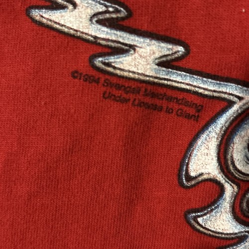Vintage 90s Aerosmith Christmas T-Shirt L Santa Claus Band Tee Double Sided - Picture 5 of 12