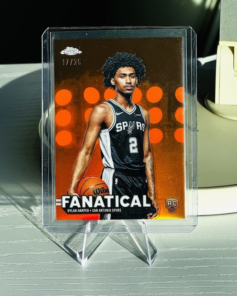 Dylan Harper 2025 Topps Chrome Fanatical ORANGE /25 CASE HIT 🔥 Rookie SSP 🍊