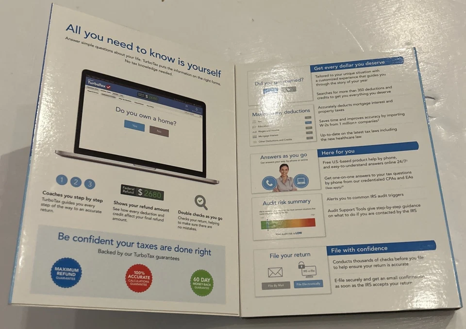 Turbotax 2015 Deluxe. Federal and State. New - Image 3 of 4
