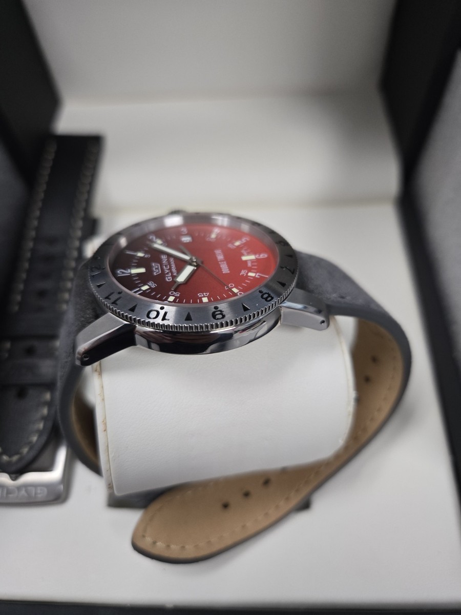 Glycine Airman Double Twelve GL0224 Red Gradient Dial Automatic