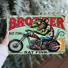Brother Rat Fink Vintage Retro Tin Metal Signs Home Décor Wall Art 8x12