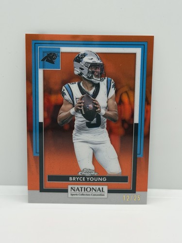2026 Topps Chrome NSCC National Exclusive Bryce Young Orange /25 Panther #NFL-08