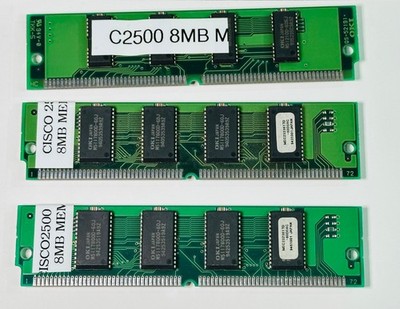Lot of 3x 8MB 72-Pin SIMM Parity RAM 60ns MSC2323617D Vintage Memory Untested