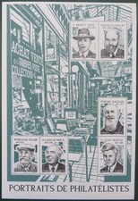 Feuillet F5601 Portraits de Philatéliste neuf ** année 2022
