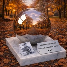 Child Urn for Ashes With a Photo, Stainless Steel Urn For a Baby