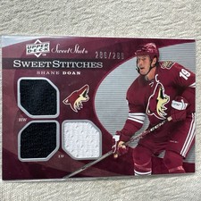 2007/08 Upper Deck Sweet Shot Sweet Stitches Triple Shane Doan 286/299