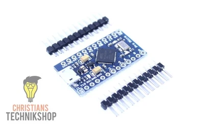 CHRISTIAN'S TECHNIK SHOP Arduino Pro Micro Kompatibel ATmega32U4 5V/16MHz