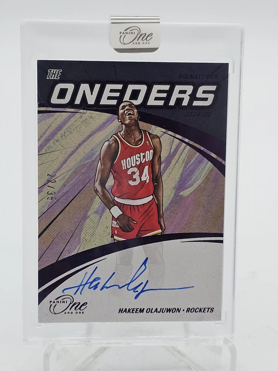 Eminence Hakeem Olajuwon Auto 直筆サイン Panini Hakeem Olajuwon Basketball Autographed Sports Trading Cards