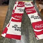 Vintage 70s Coca-Cola Bell Bottom Pants Drawstring Beach Novelty Collectible 32