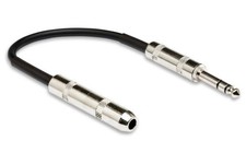 Hosa DOC-106 1/4" Male TRS to 1/4" Female TS Insert Adapter Cable