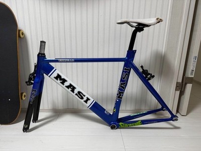 masi coltello ピストフレーム 現状品 MASI COLTELLO blue lug 510 size fixed gear aluminum Frame set Used