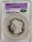 🔥 1882-CC Morgan Dollar MS63 DMPL • CAC Green Bean Top Notch Morgan