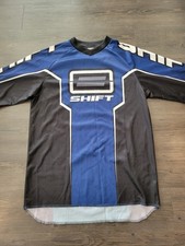 Men's Shift Dirt Bike Assault Jersey Blue Black Size M