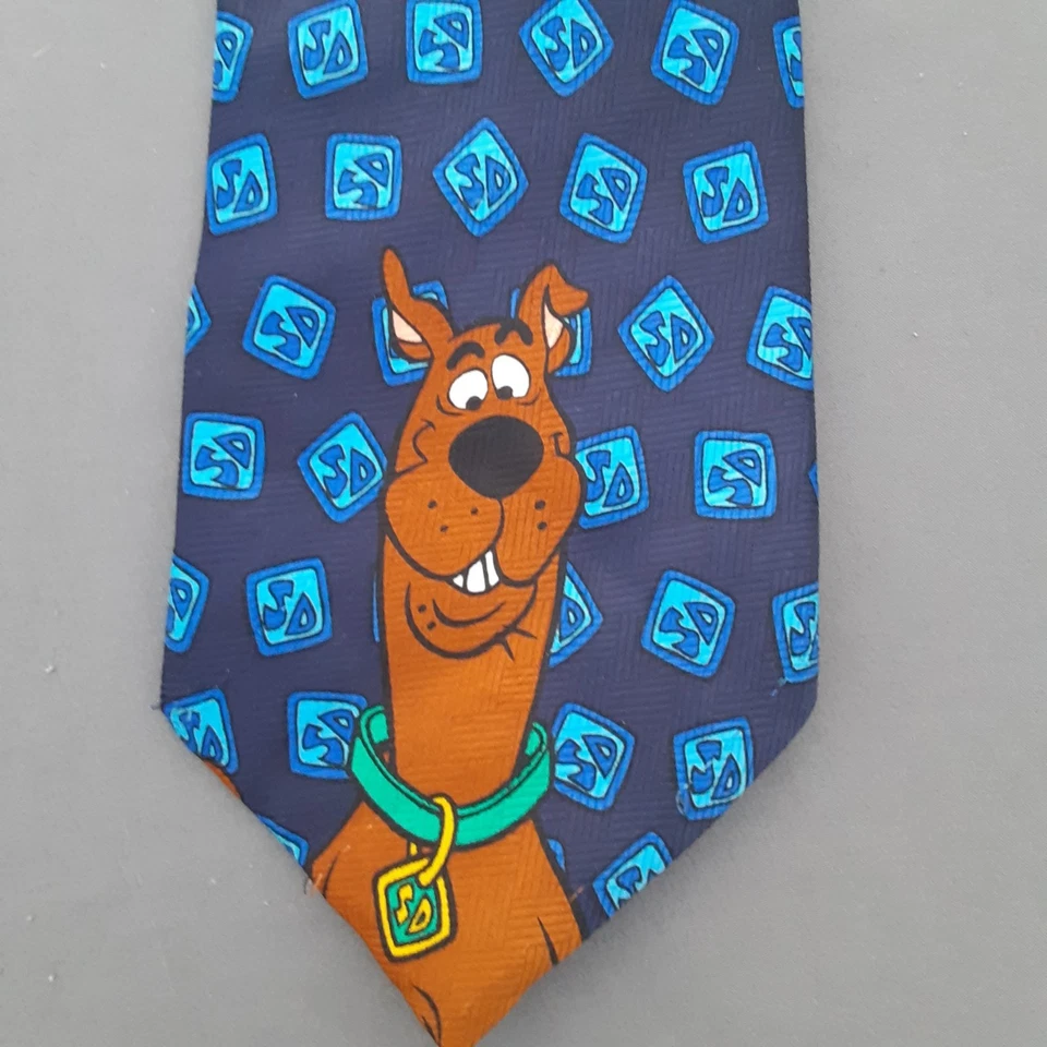 Vintage Scooby Doo Mens Neck Tie Cartoon Network Hanna Barbera 1999 - Image 2 of 4