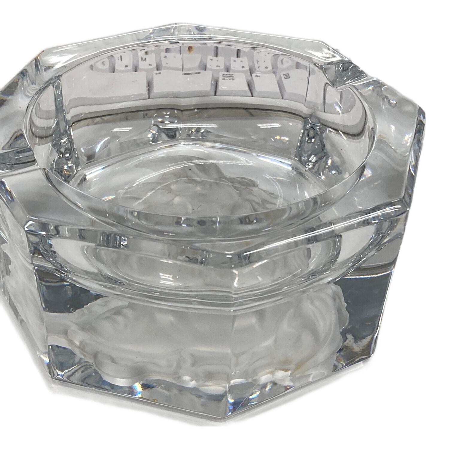 Versace Crystal Ashtray - Used Decorative Glass Ashtray for Home or Office thumbnail 3
